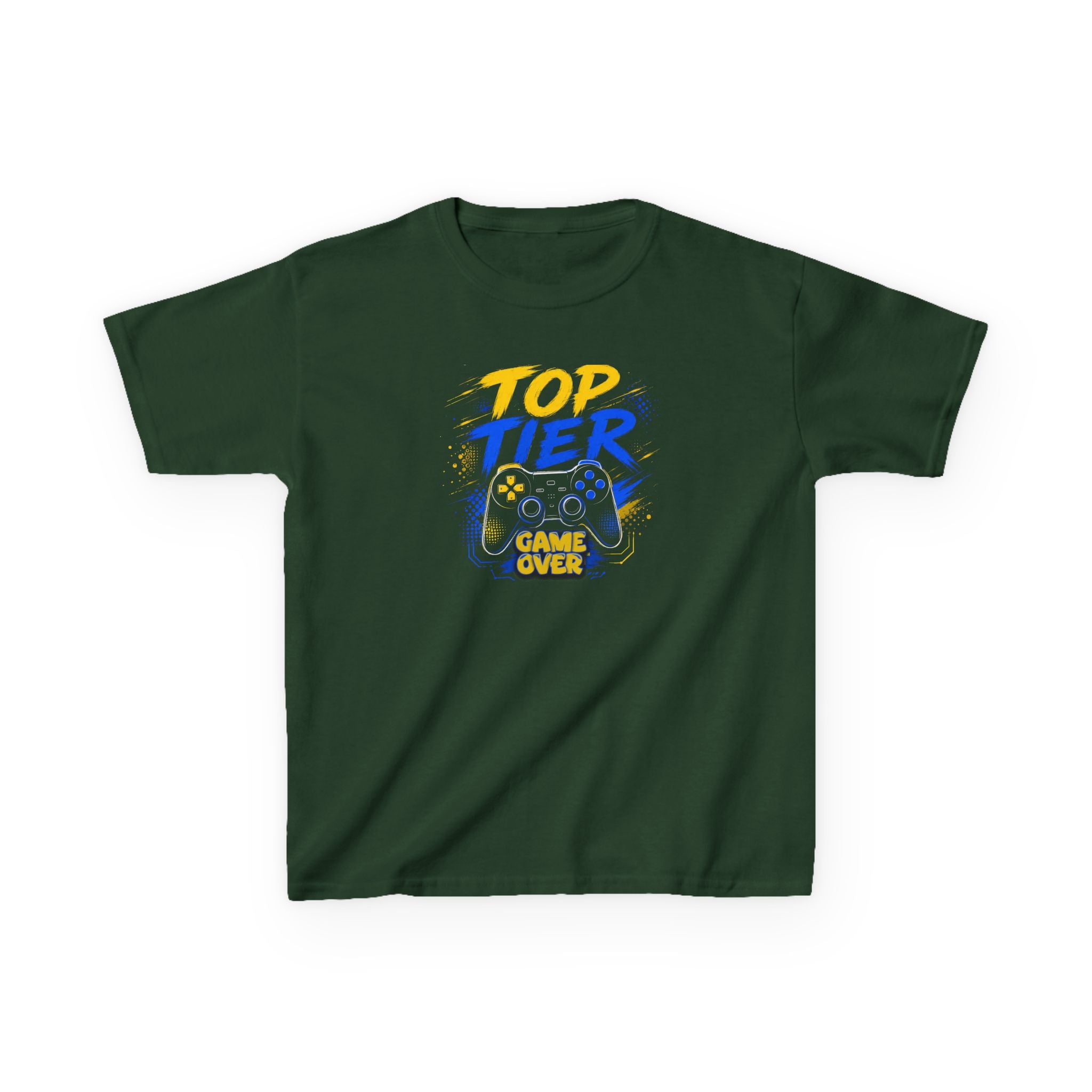 "Top Tier Game Over" Gaming Controller Graphic T-Shirt Design For Gamer's