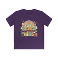 Kids Tee "Seven Is A Vibe" Retro Rainbow Roller Skate Birthday Shirt