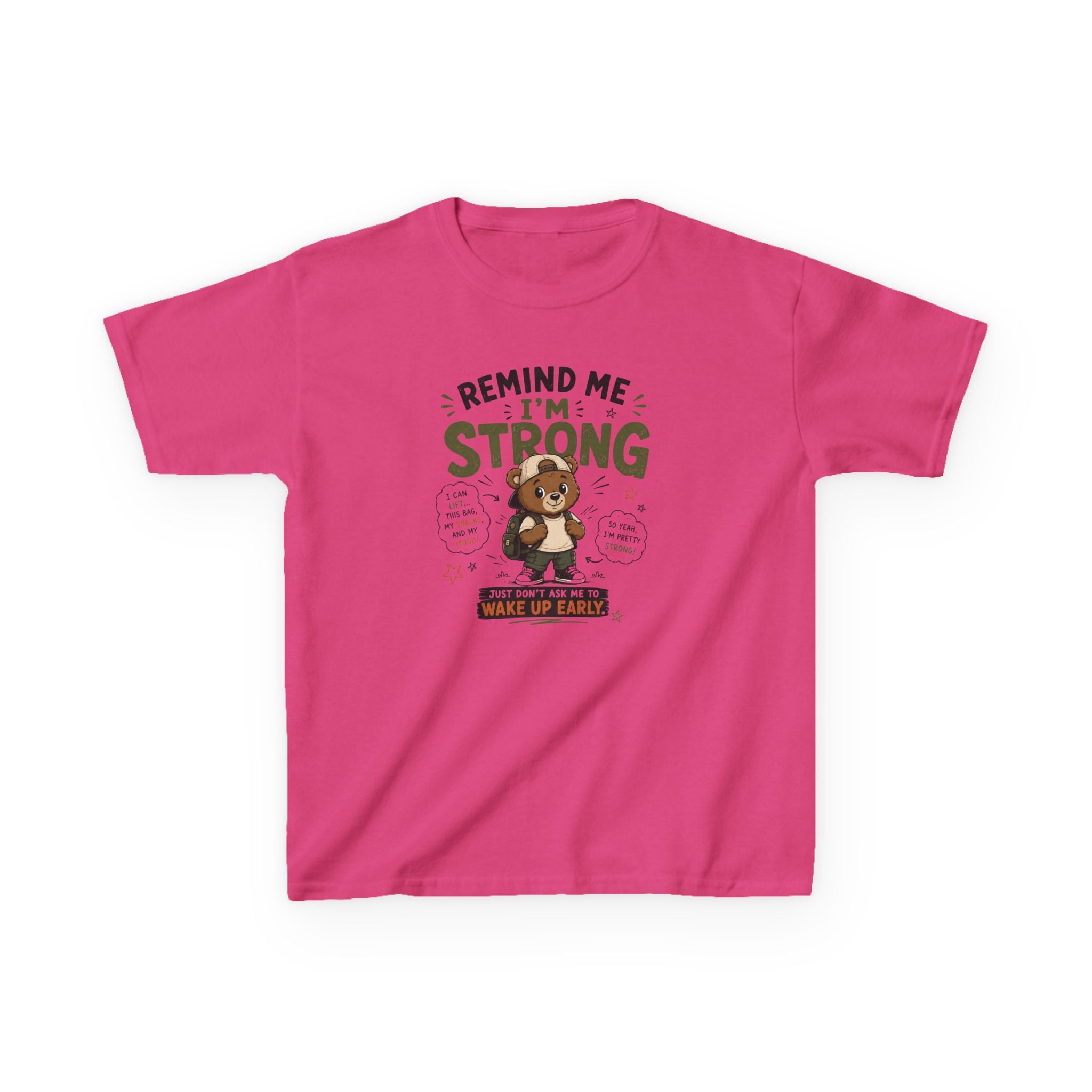 Kids Funny T-Shirt — "Remind Me I'm STRONG"