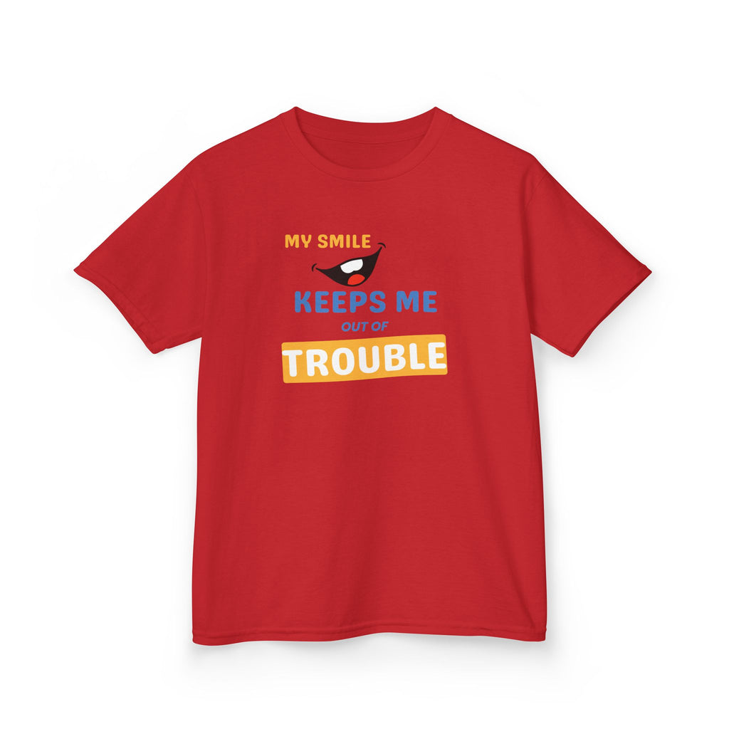 My Smile - Keeps me out of Trouble | Funny Kids Graphic T-Shirt