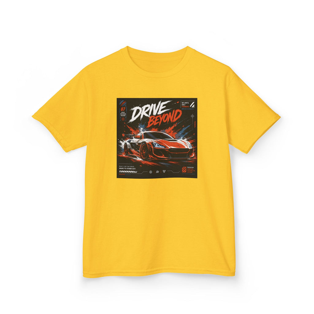 Boys 'Drive Beyond' Racing Car T‑Shirt — Retro Speed Graphic Tee