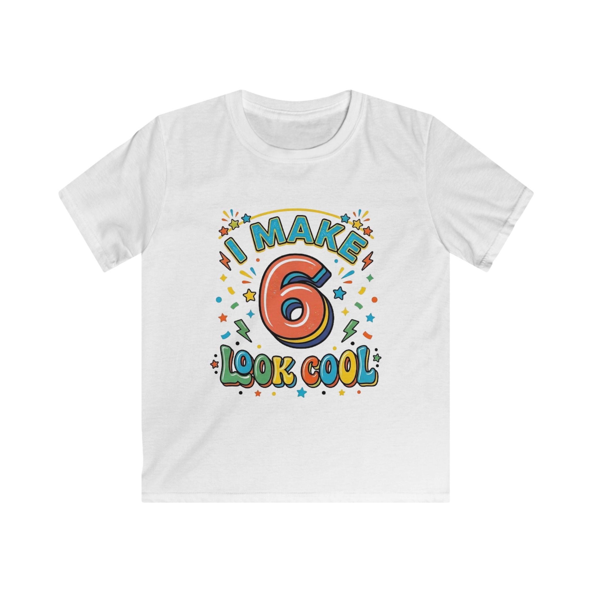 Kids Tee "I Make 6 Look Cool" Birthday Shirt