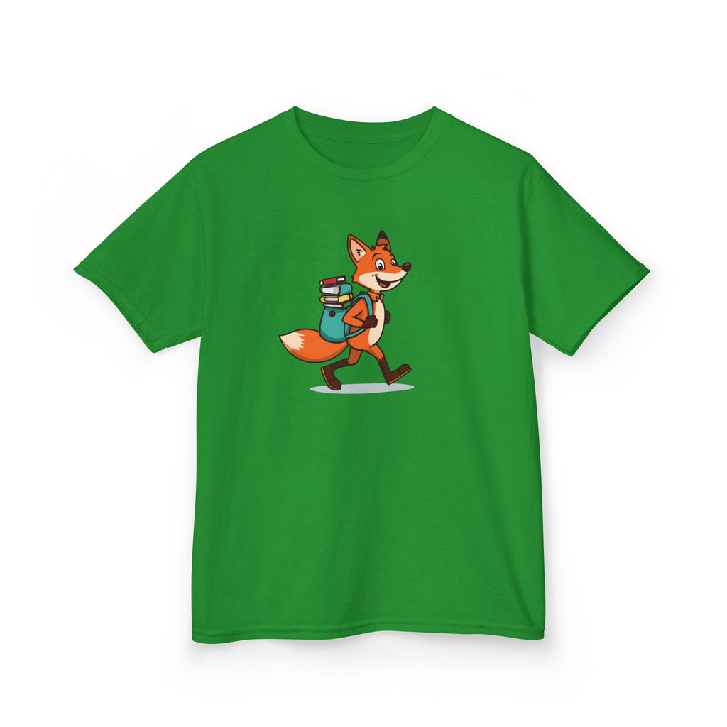 Fox With a Book Bag | Kids Reading Graphic T-Shirt
