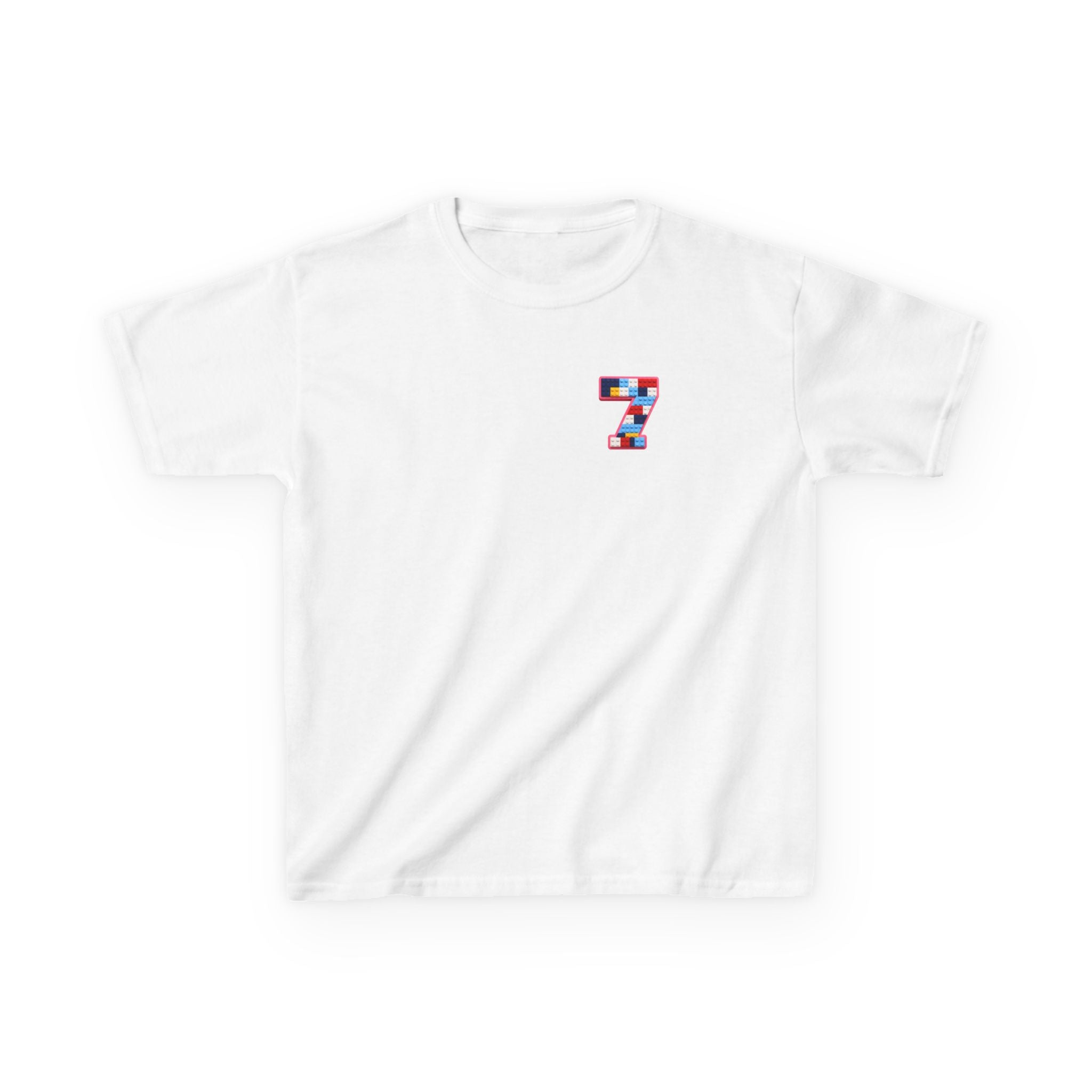 "The Big Energy 7" Graphic kids Birthday T-Shirt Design