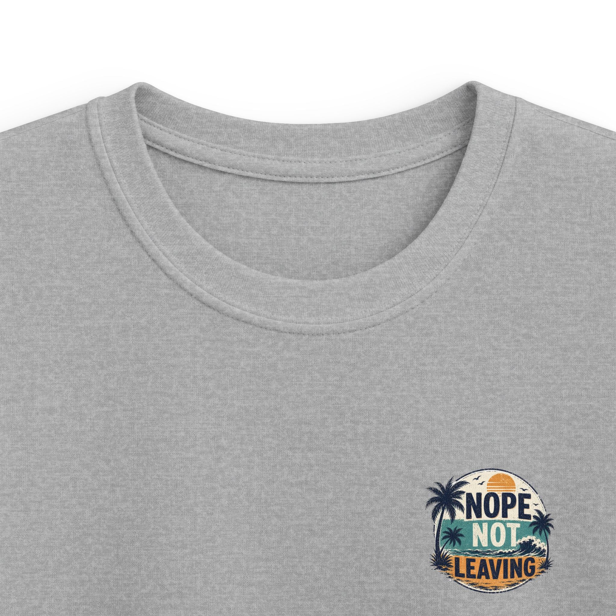 Kids T-Shirt 'Nope Not Leaving' Tropical Vacation Tee