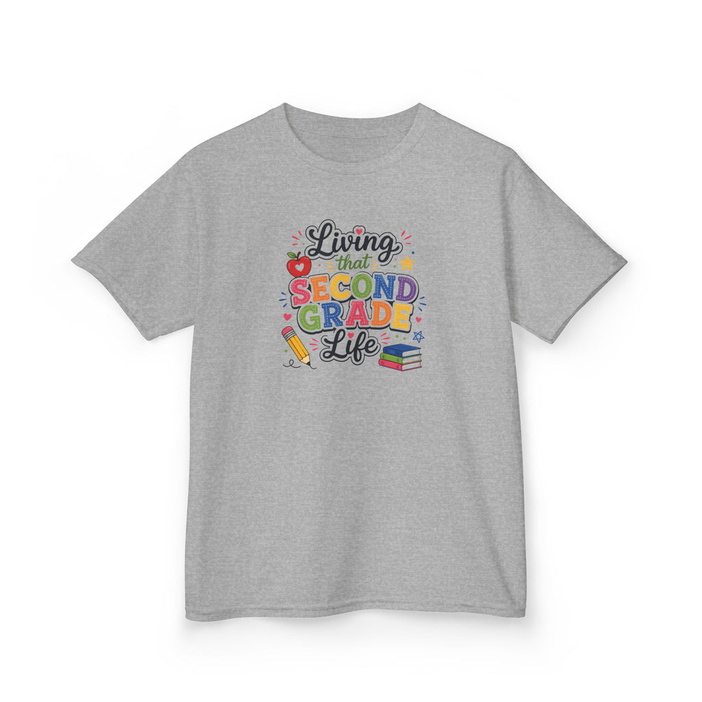 Kids T-Shirt — "Living That SECOND GRADE Life"