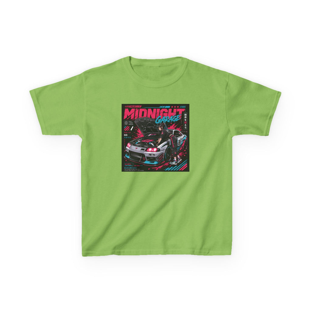 Boys Tee "Midnight Garage Retro Racing" Graphic
