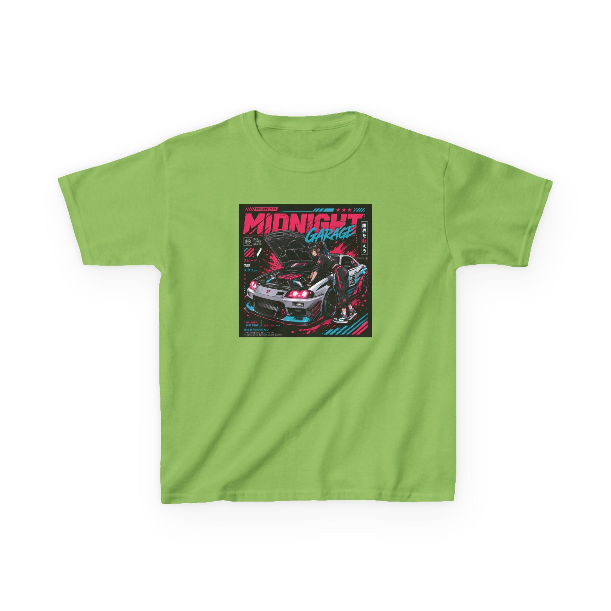 Boys Tee "Midnight Garage Retro Racing" Graphic