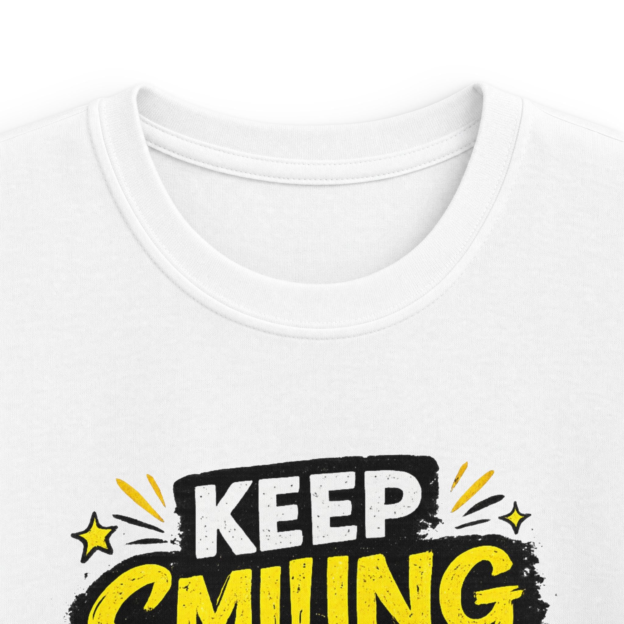 Boys And Girls T-Shirt "Keep Smiling It Looks Good On You" Positive Graphic Tee