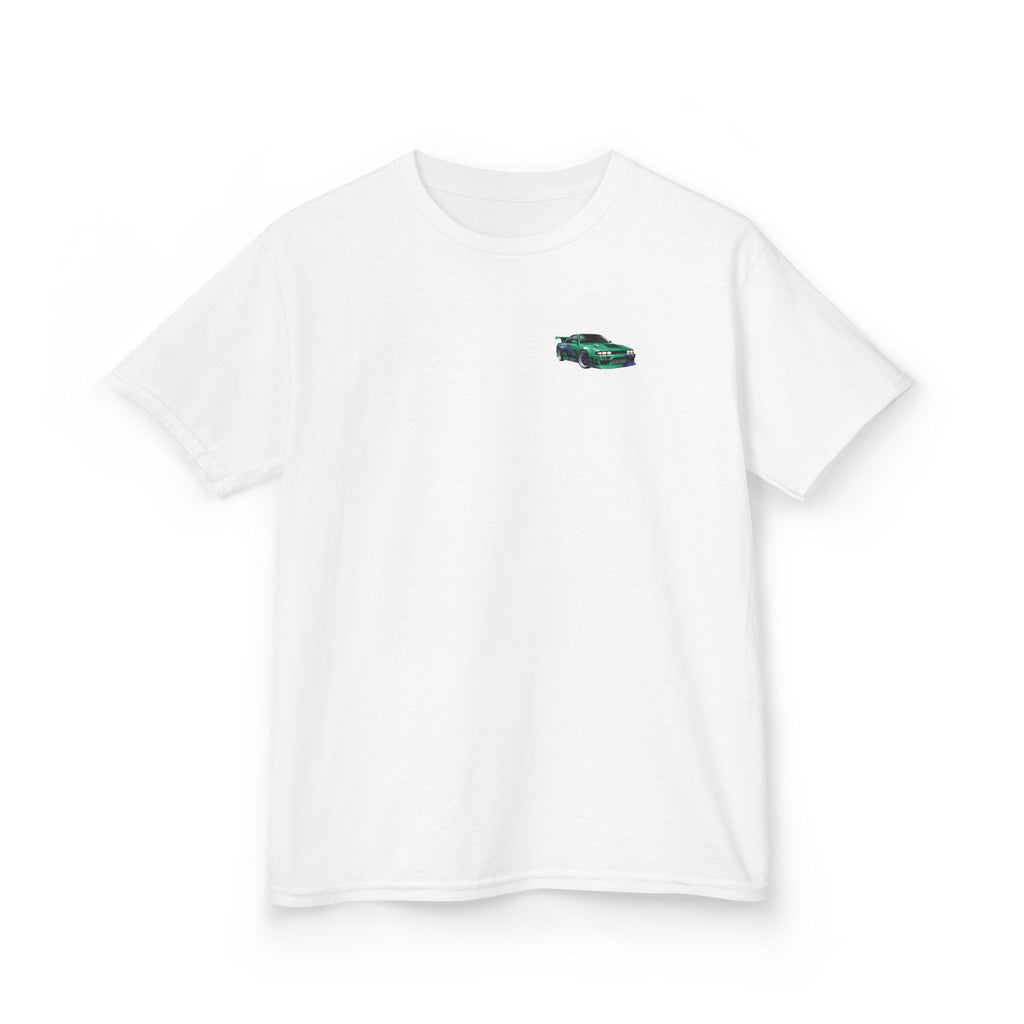 Boys Tee "Retro Nightrun Drift Car" Graphic (Neon City)