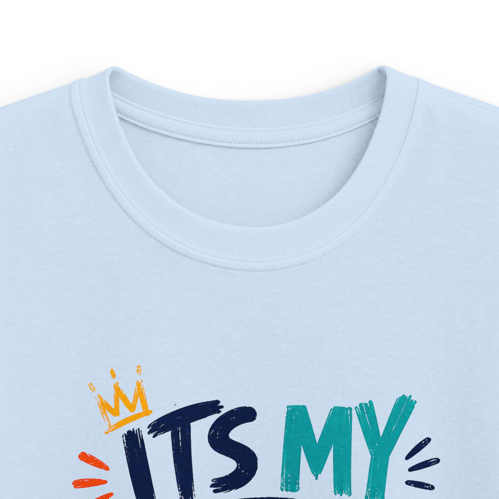 Kids Tee — "It's My Birthday Bruhhh" Colorful Birthday Shirt