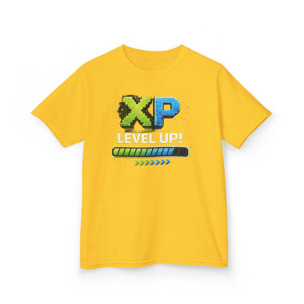 Kids T-Shirt - "XP Level Up!" Boys Gamer Progress Bar Tee