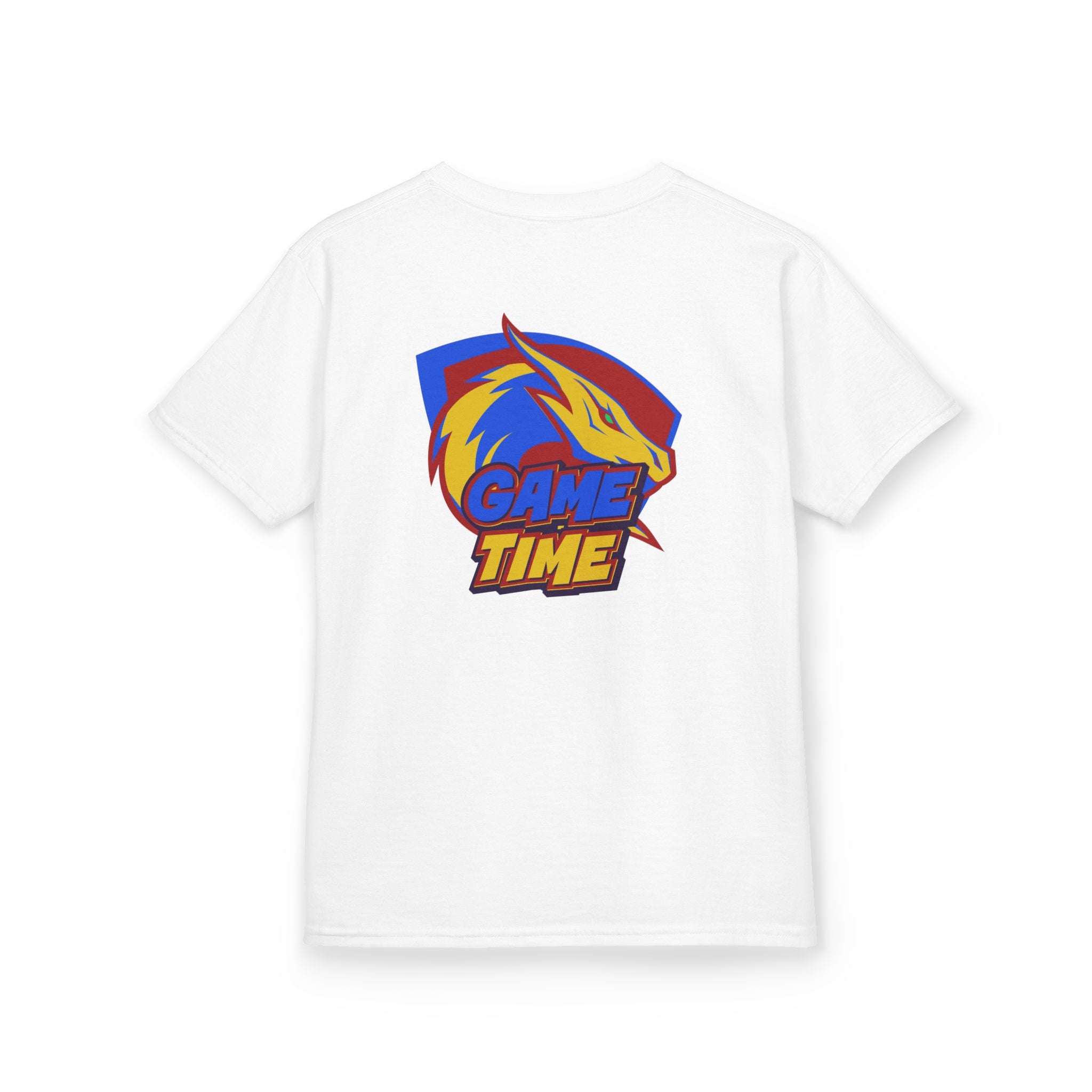 Kids T-Shirt Design "Game Time Dragon Gamer"