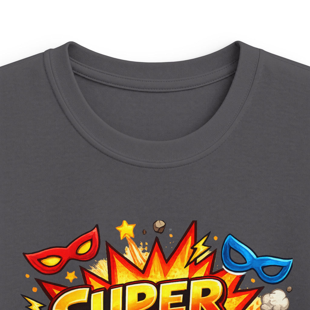 "Super 5 Five" Kids T-Shirt Colorful Superhero Birthday Tee