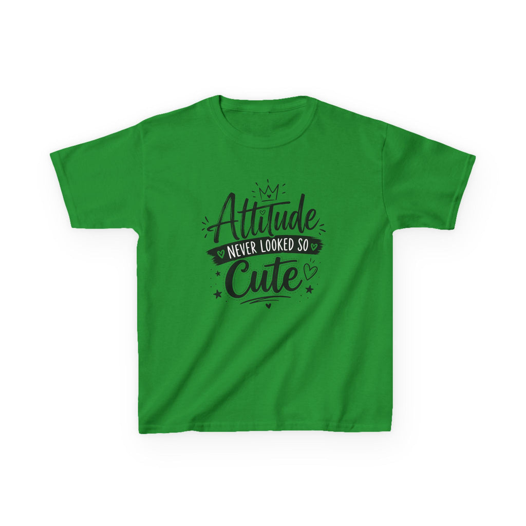 "Attitude Never Looked So Cute" Funny Graphic T-Shirt Design