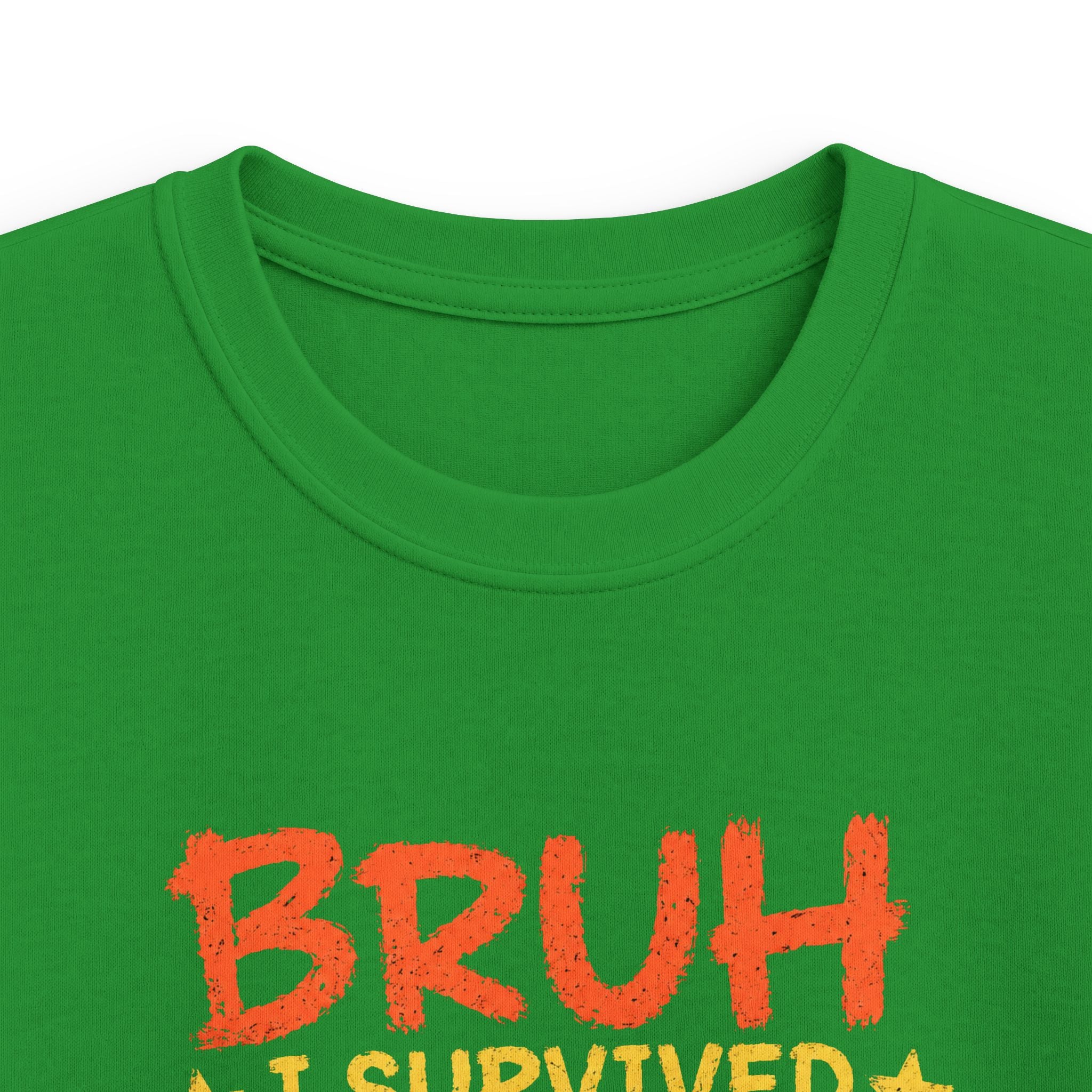“Bruh I Survived 6/7 I’m 8” Funny Birthday Tee for Boys