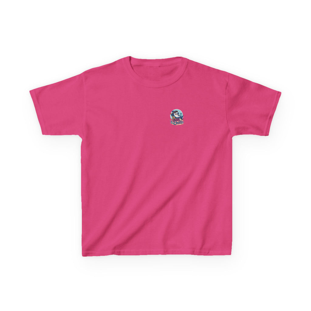 Kids Tee 'Just Chill' Surfing Shark Girls and Boys Graphic