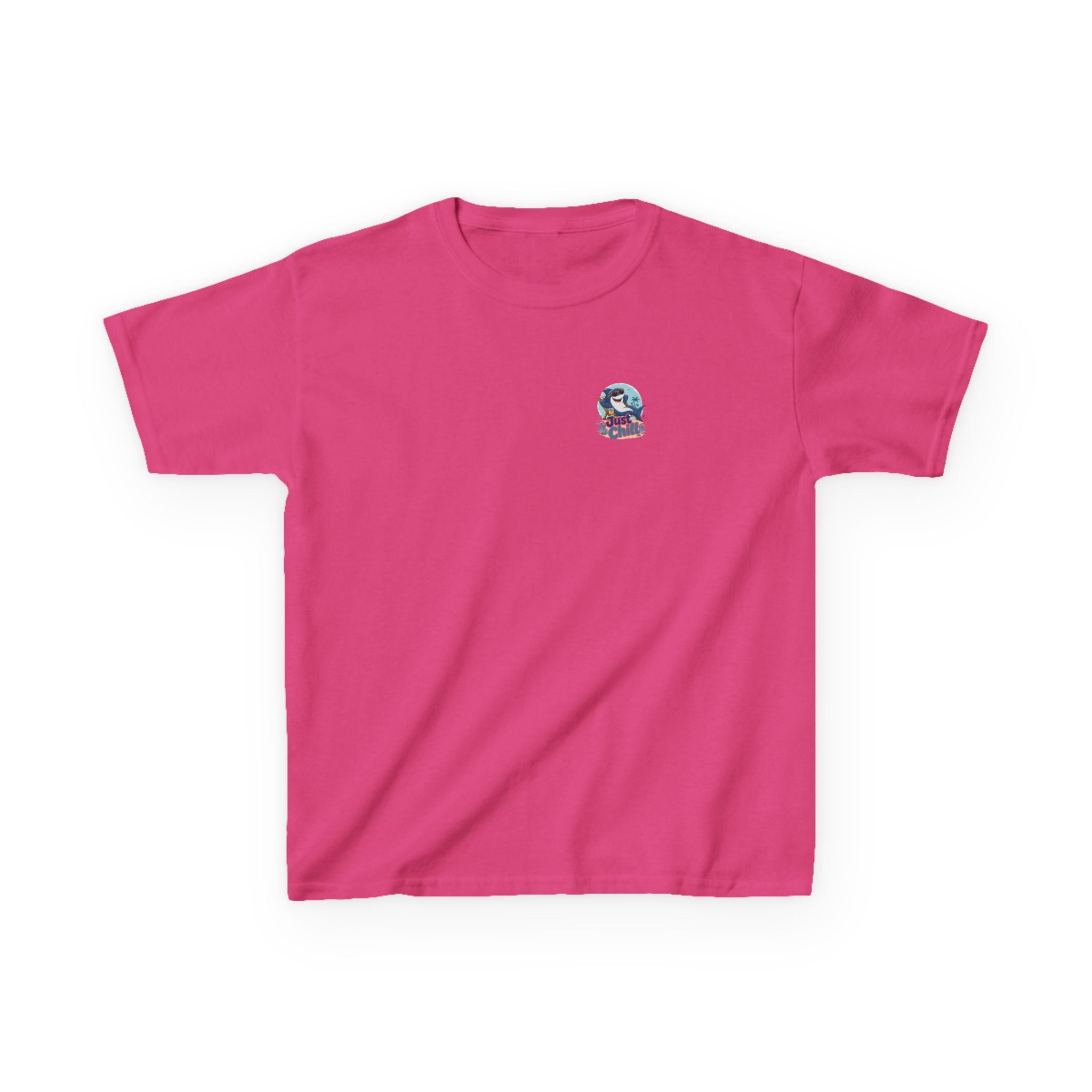 Kids Tee 'Just Chill' Surfing Shark Girls and Boys Graphic