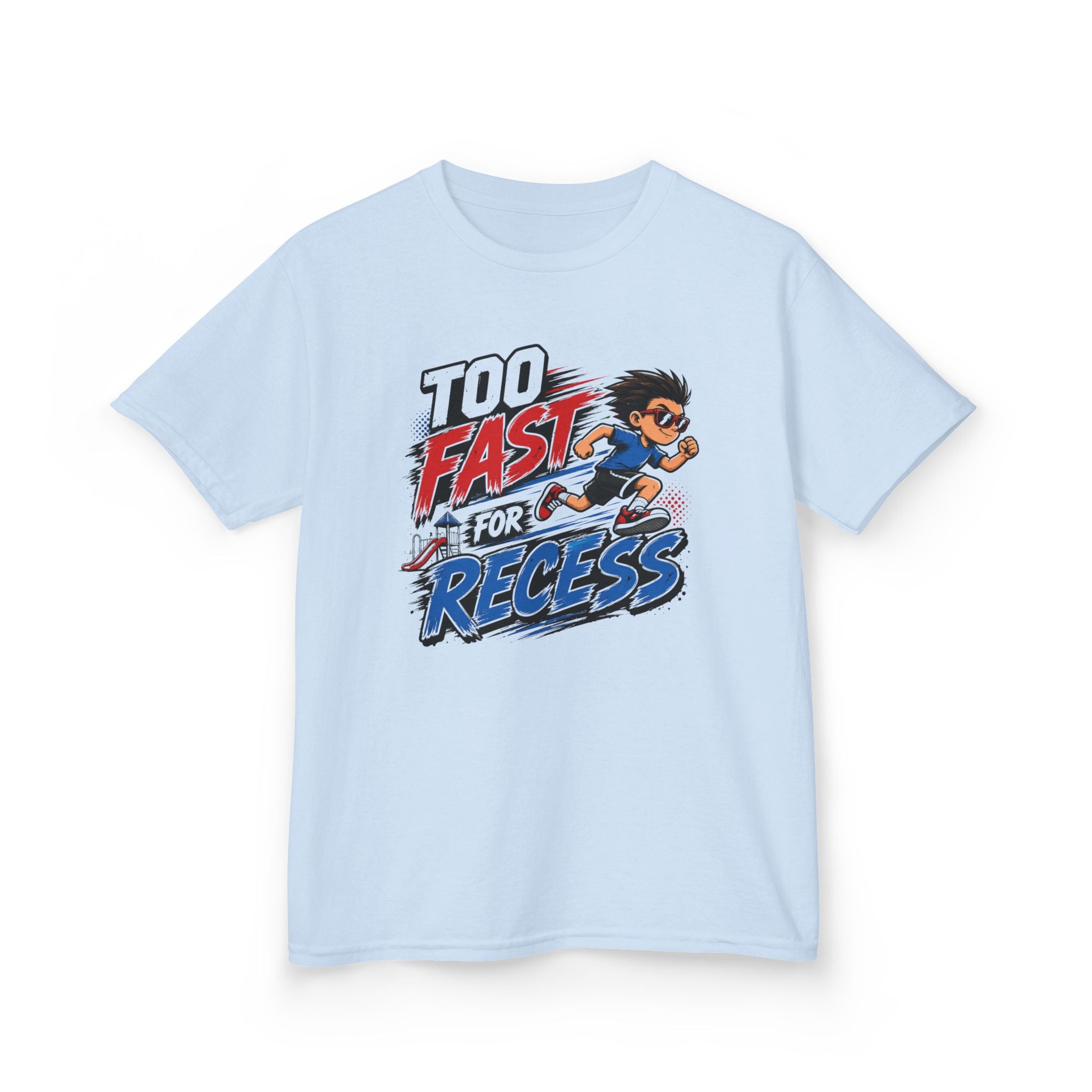 Too Fast for Recess Kids Running T-Shirt | Funny School Track & Field Graphic Tee | Youth Cross Country Athlete Shirt | Speed Runner Gift