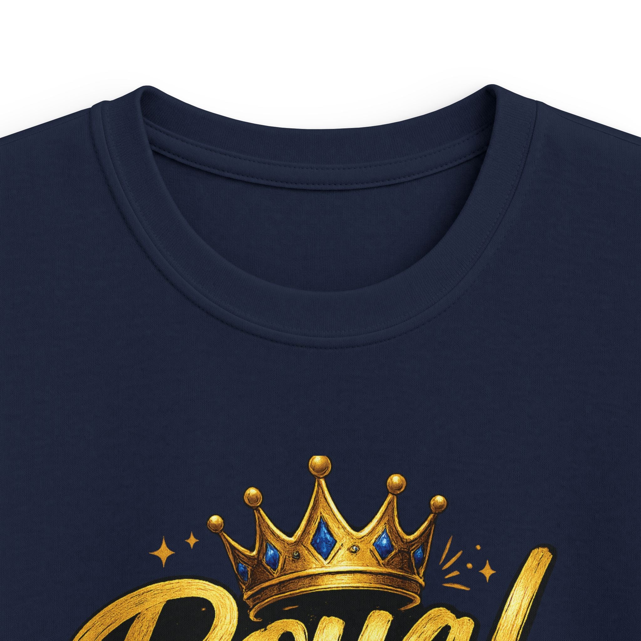 "Royal Since Day One" Crown Graphic Boys Shirt