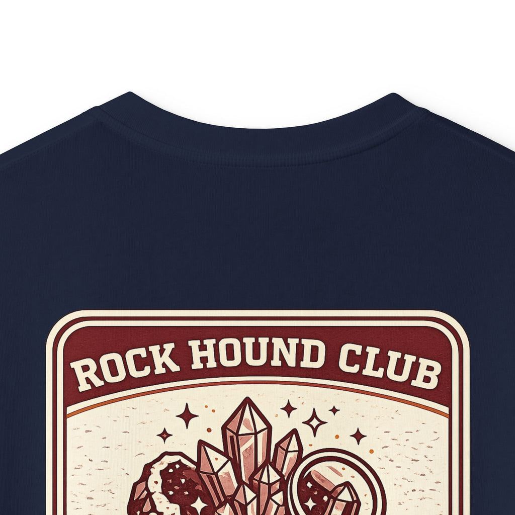 Rock Hound Club Kids T-Shirt 'Est. 2026' Gemstone & Magnifying Glass Design for Boys & Girls