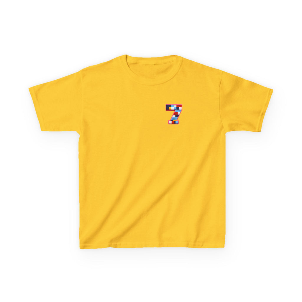 "The Big Energy 7" Graphic kids Birthday T-Shirt Design