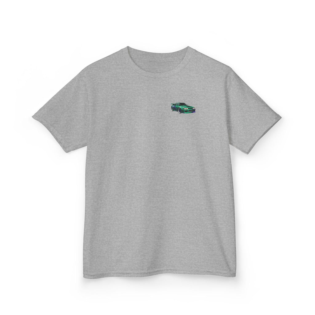 Boys Tee "Retro Nightrun Drift Car" Graphic (Neon City)