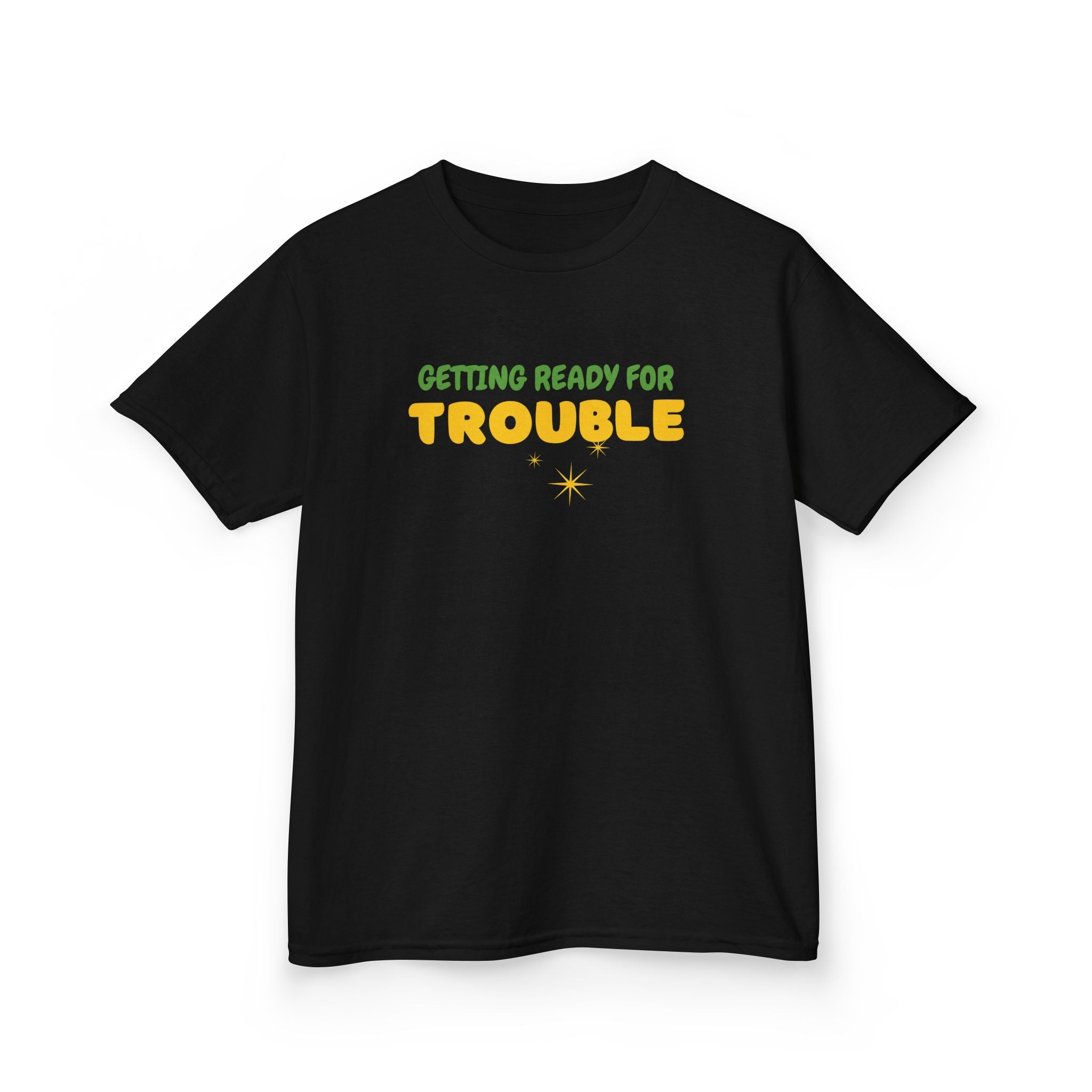 Ready for Trouble | Funny Kids Graphic T-Shirt