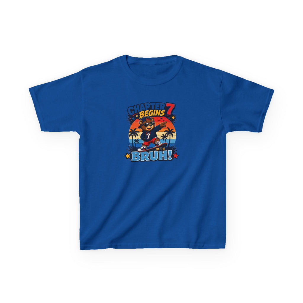 Chapter 7 Begins Graphic kids Birthday T-Shirt Design