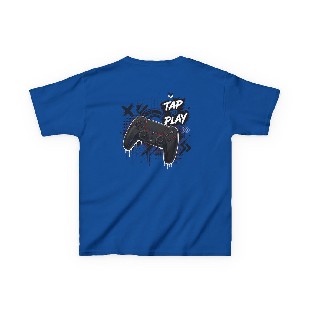 "Tap to Play" Gamer Controller Streetwear T-Shirt Graphic kids Gamer T-Shirt Design