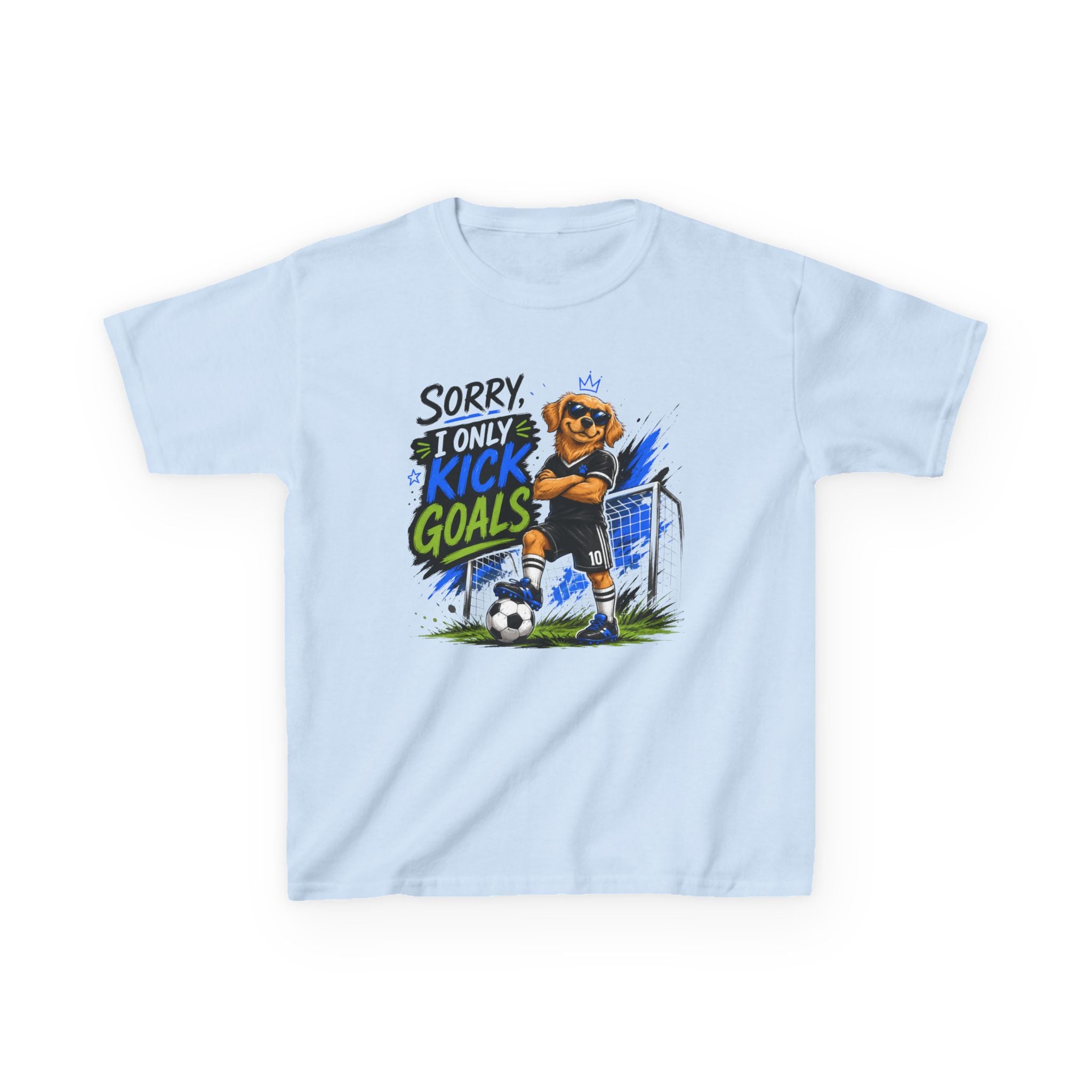 Sorry, I Only Kick Goals Soccer T-Shirt | Funny Soccer Player Graphic Tee | Youth Soccer Shirt | Soccer Lover Gift | Sports Quote Apparel