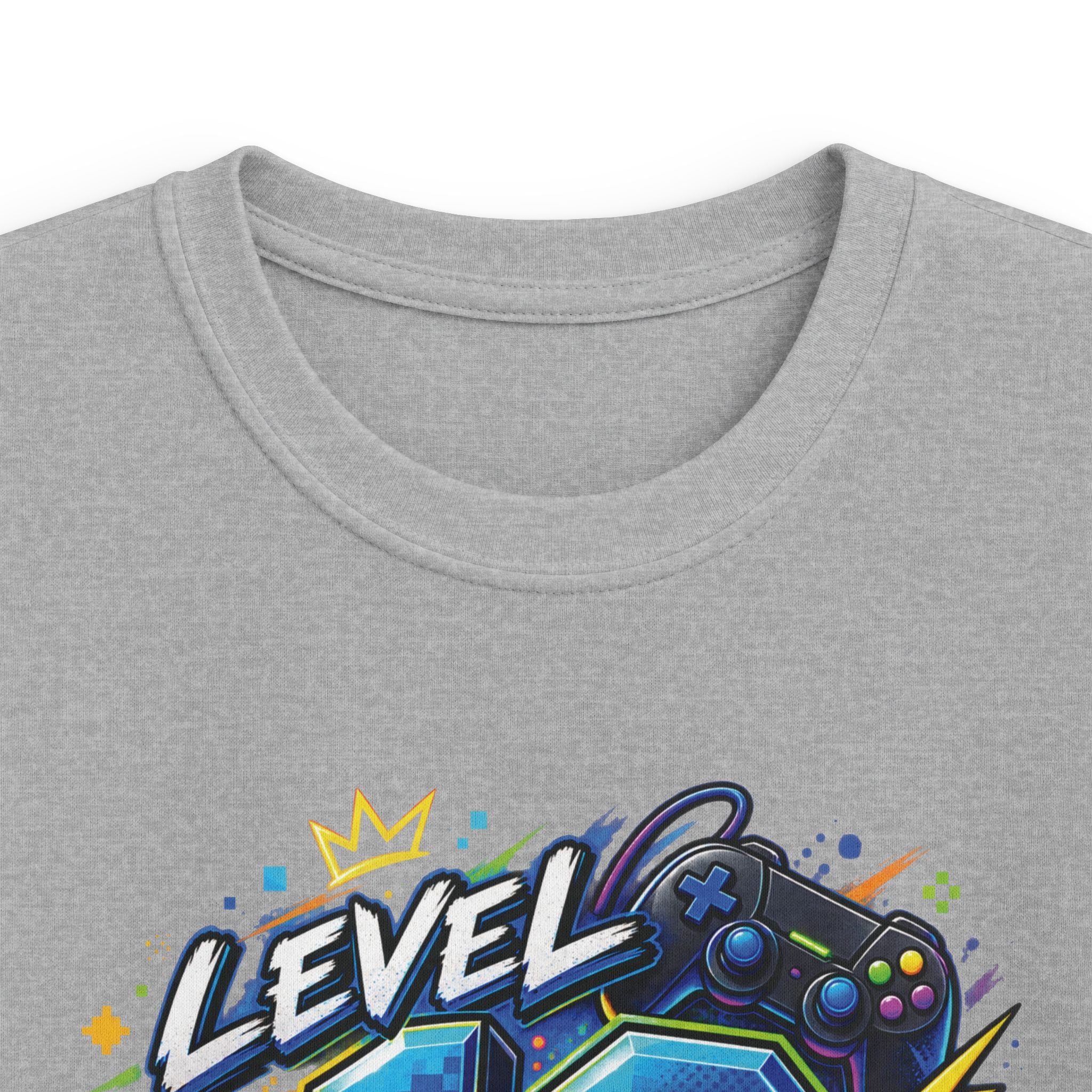 Kids Tee "Level 10 Unlocked" Birthday Gamer Shirt
