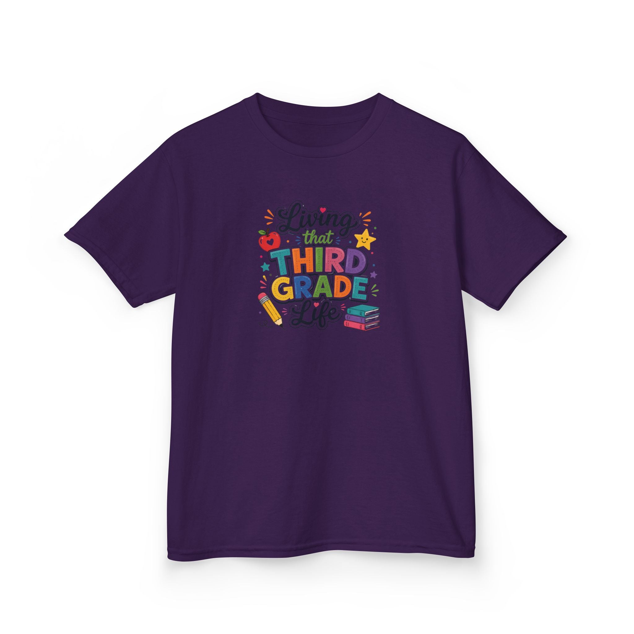 Kids T-Shirt — "Living that THIRD GRADE Life"
