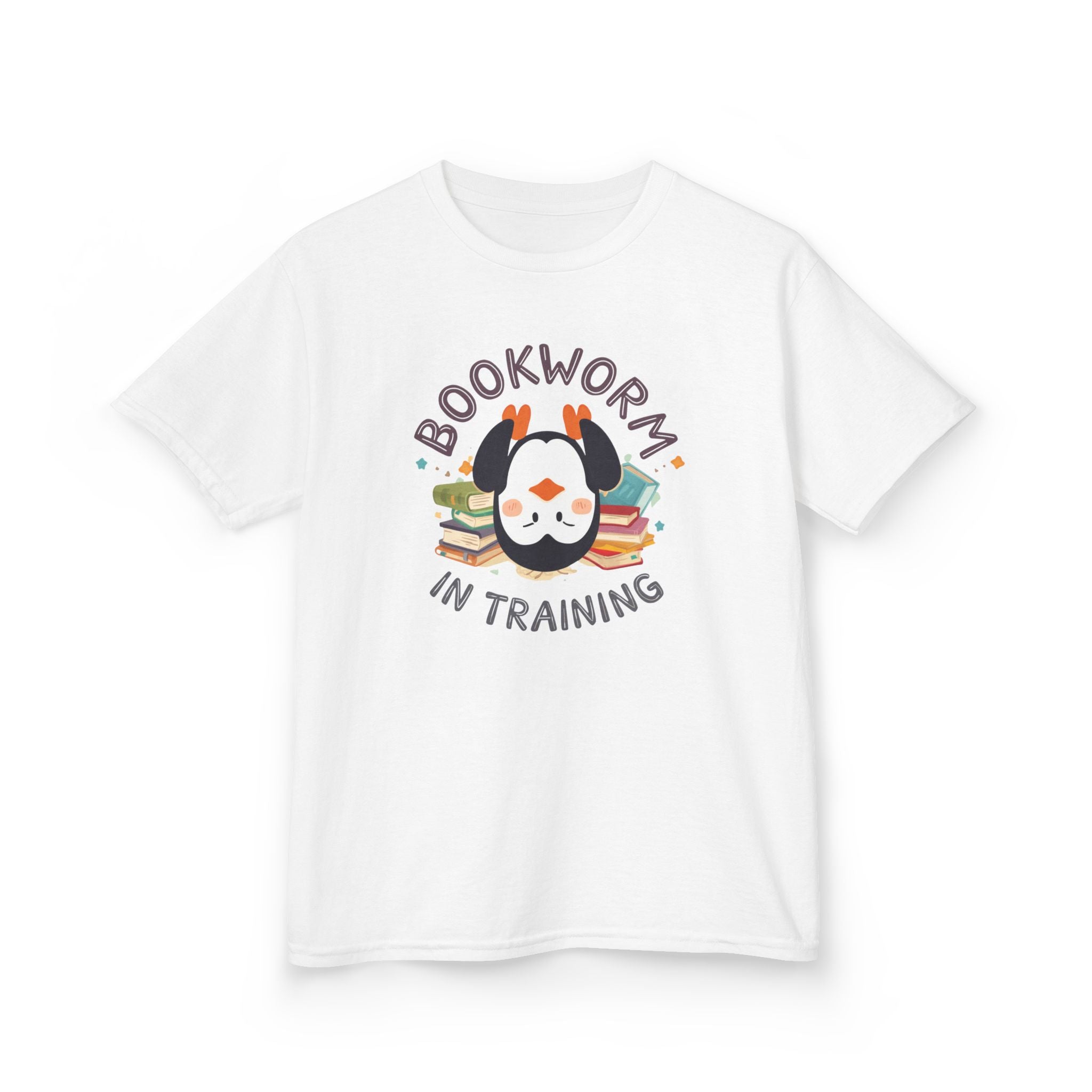 Kids T-Shirt — "Bookworm in training"