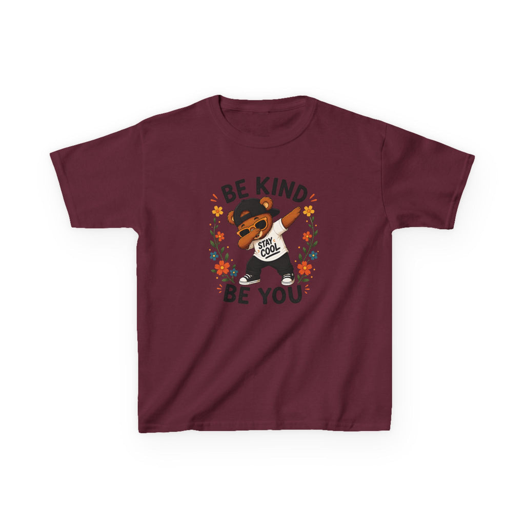 Kids "Be Kind Be You" Buddy T-Shirt Cute Positive Message Tee for Children