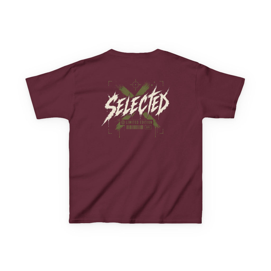Selected Graphic Kids Tee Streetwear Logo T‑Shirt for Boys & Girls