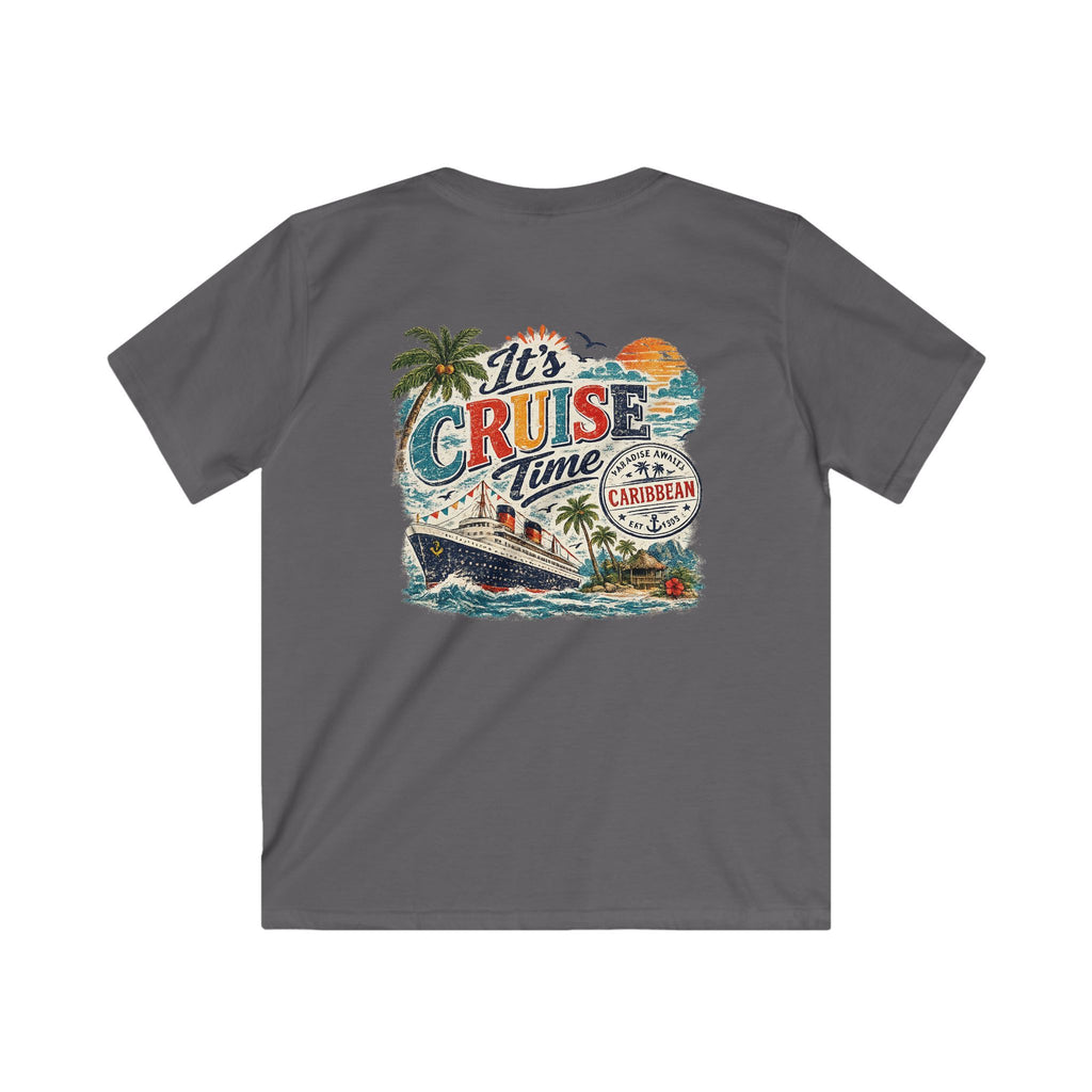 Kids Cruise T‑Shirt  "It’s Cruise Time" Tropical Vacation Tee
