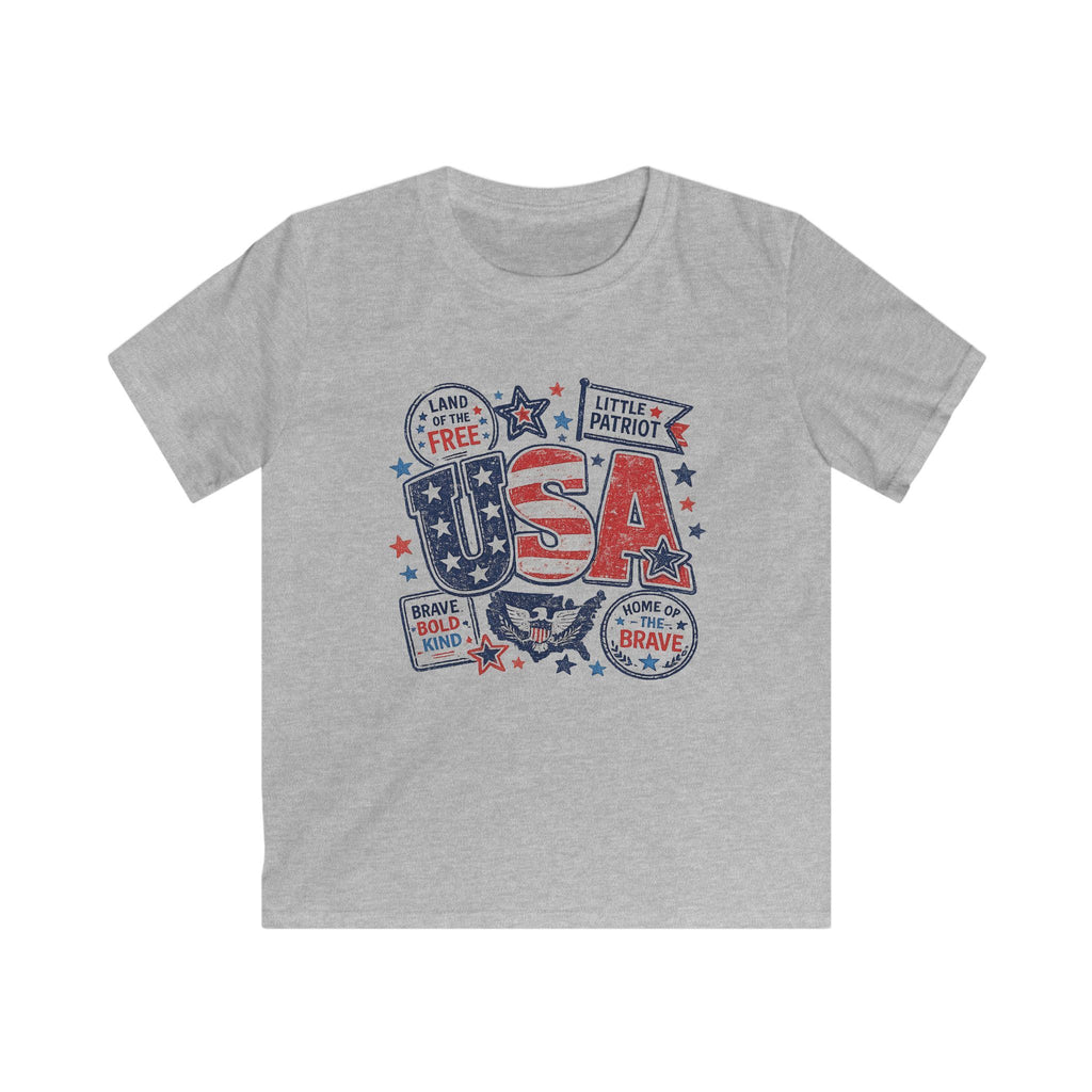 Kids USA Patriotic T-Shirt – "Little Patriot" 4th of July Tee for Boys &  Girls