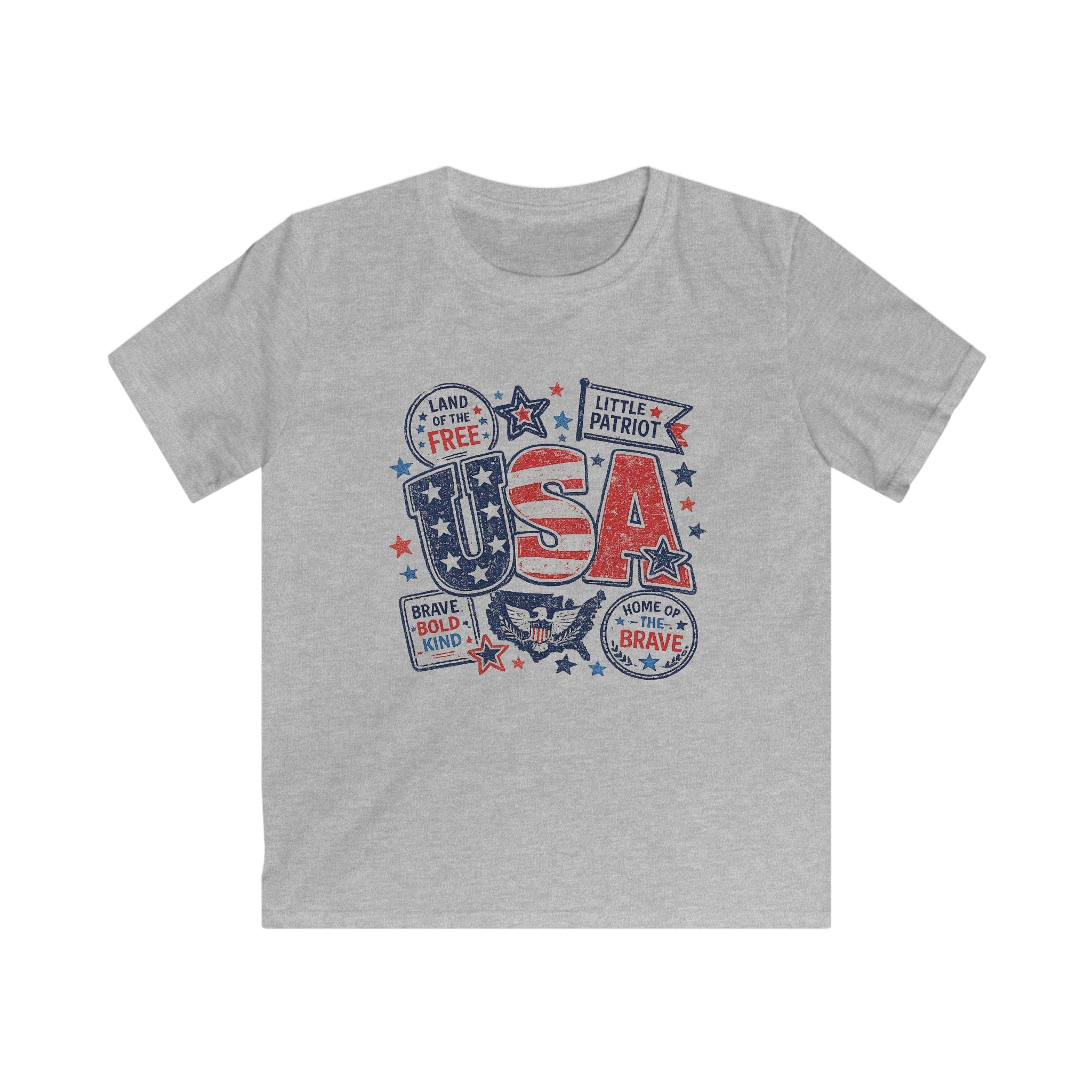 Kids USA Patriotic T-Shirt – "Little Patriot" 4th of July Tee for Boys &  Girls