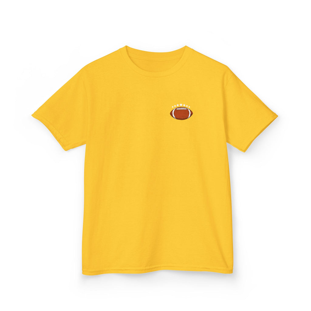 Football Playtime – Just Kickin' It | Funny Football Cartoon Mascot sports Graphic Tee
