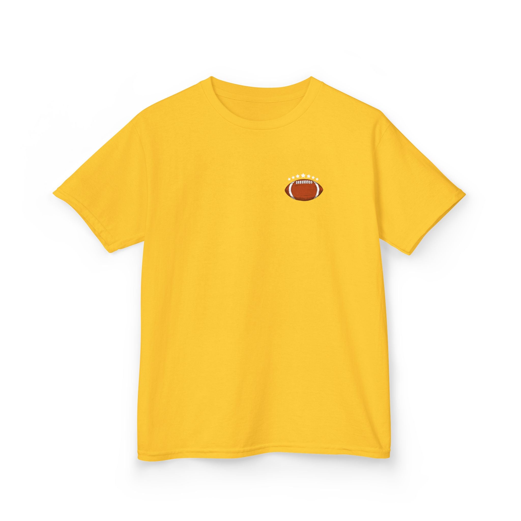Football Playtime – Just Kickin' It | Funny Football Cartoon Mascot sports Graphic Tee