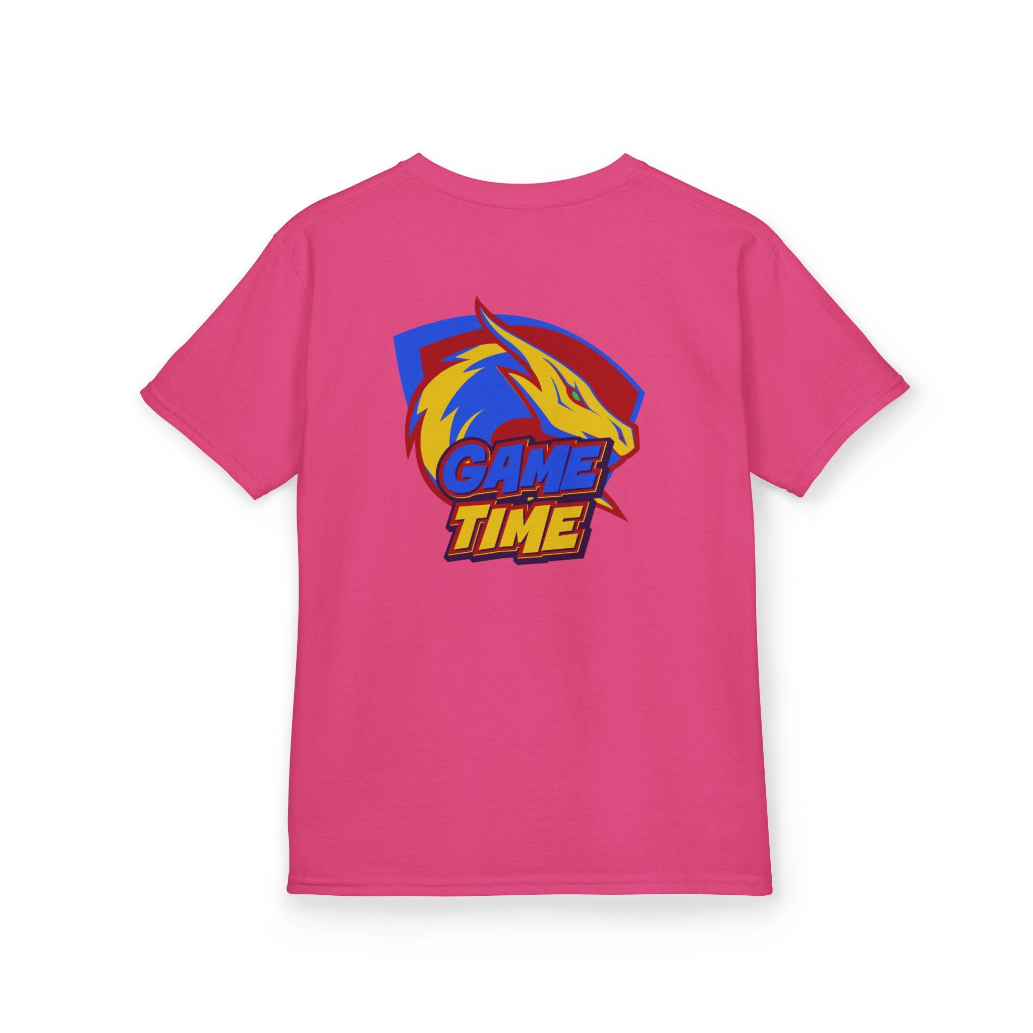 Kids T-Shirt Design "Game Time Dragon Gamer"