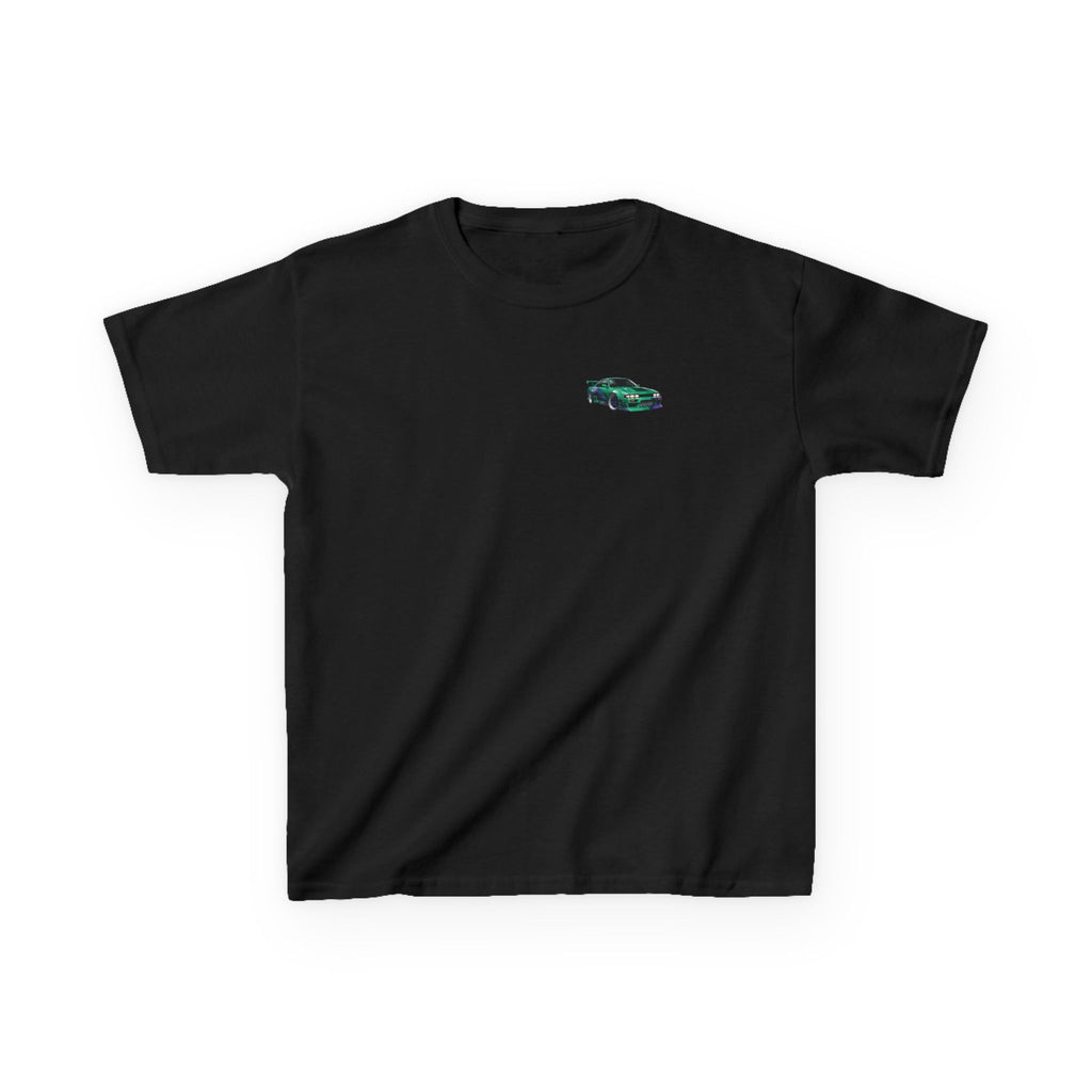 Boys Tee "Retro Nightrun Drift Car" Graphic (Neon City)