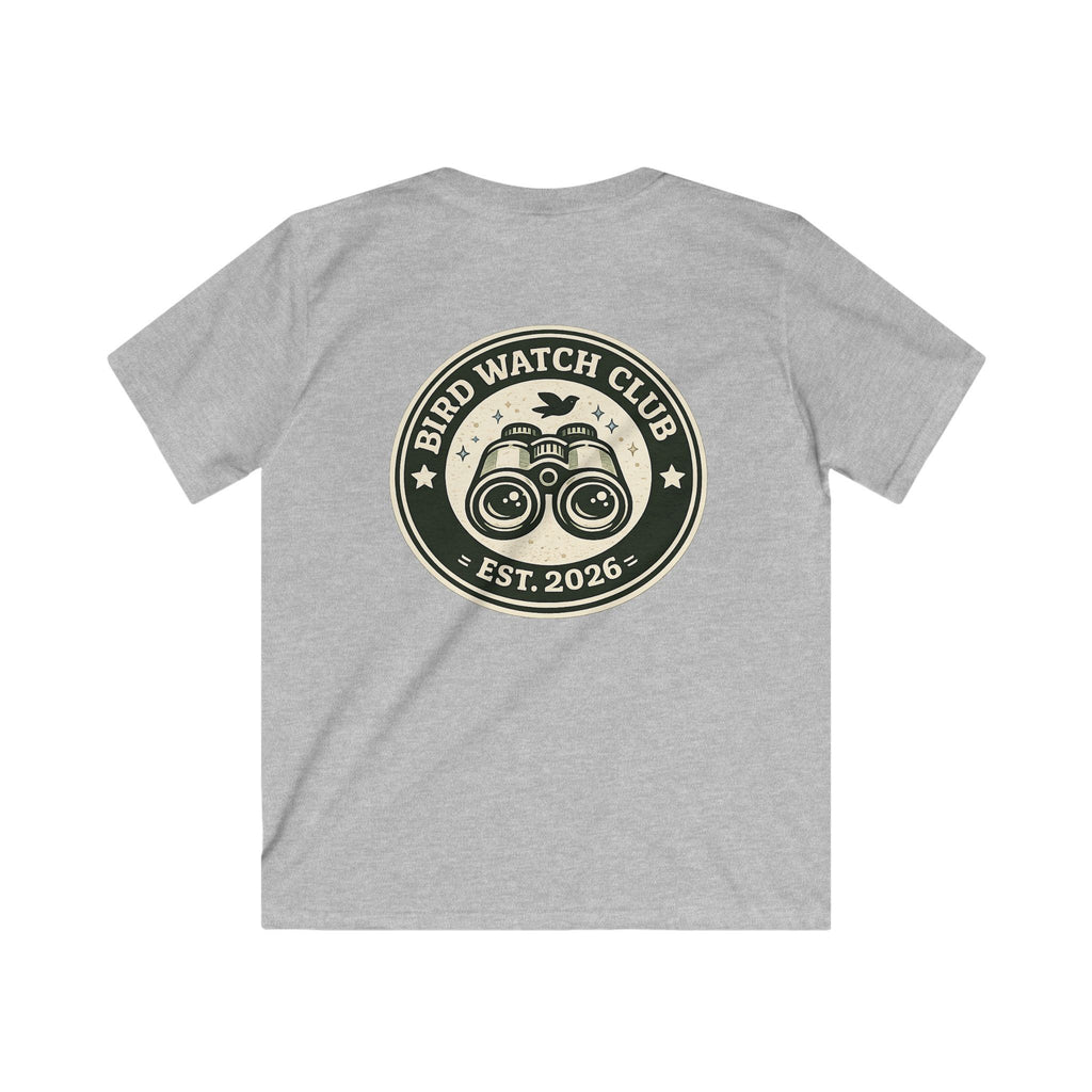 Kids Tee "Bird Watch Club" Boys & Girls Graphic T-Shirt (Est. 2026)