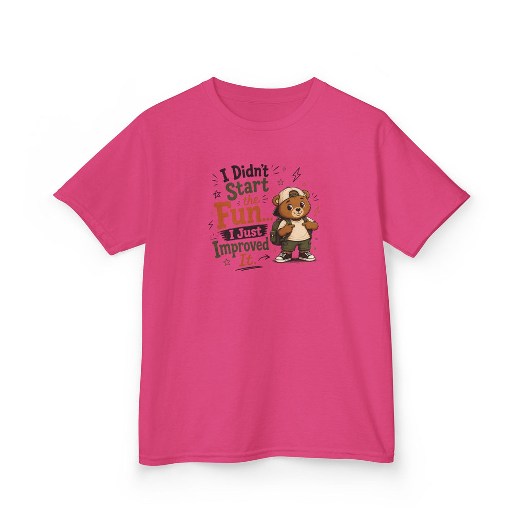 Kids Funny T-Shirt — "I Didn't Start the Fun... I Just Improved It."