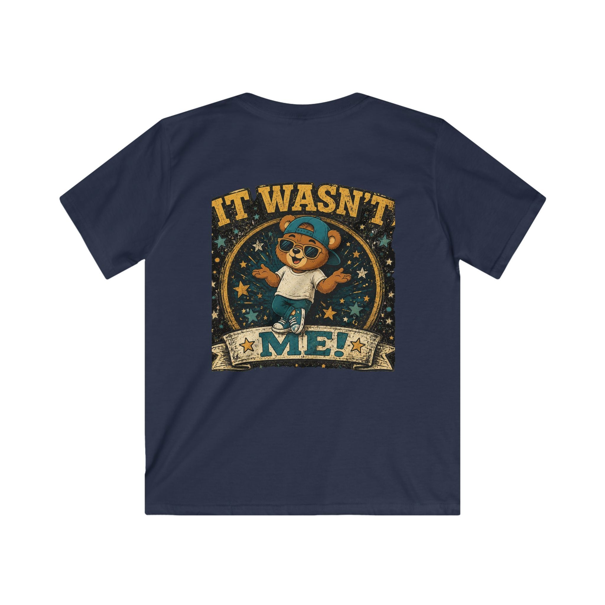 Kids Tee  'It Wasn't Me!' Dancing Bear Graphic Shirt | Funny Kids Gift