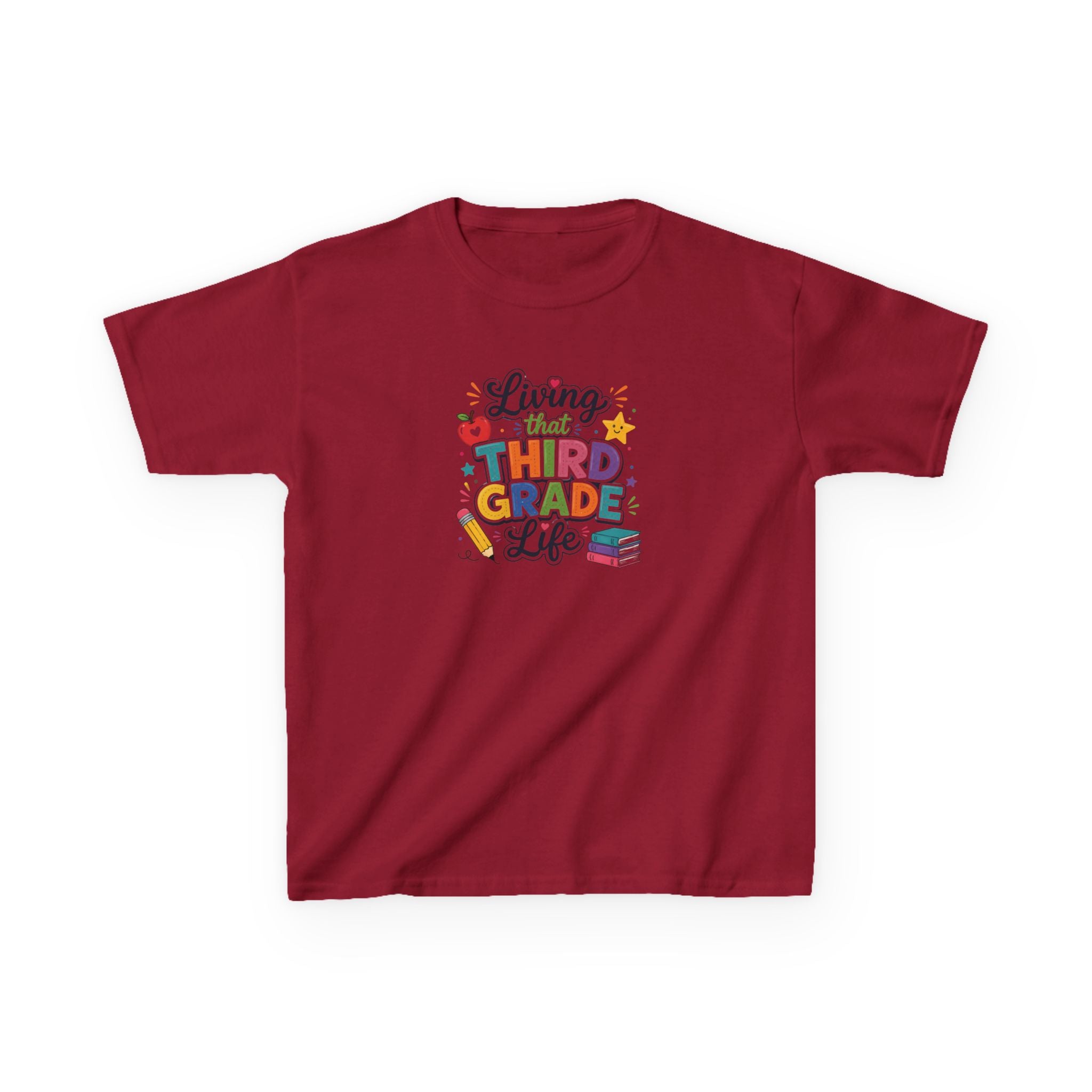 Kids T-Shirt — "Living that THIRD GRADE Life"