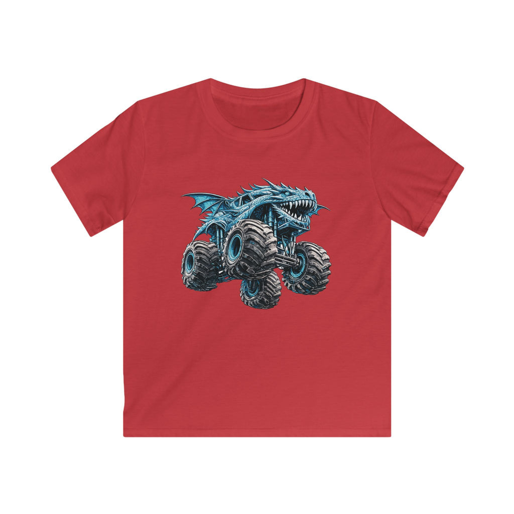 Graphic Tee "Blue Monster Truck Shark" for Boys