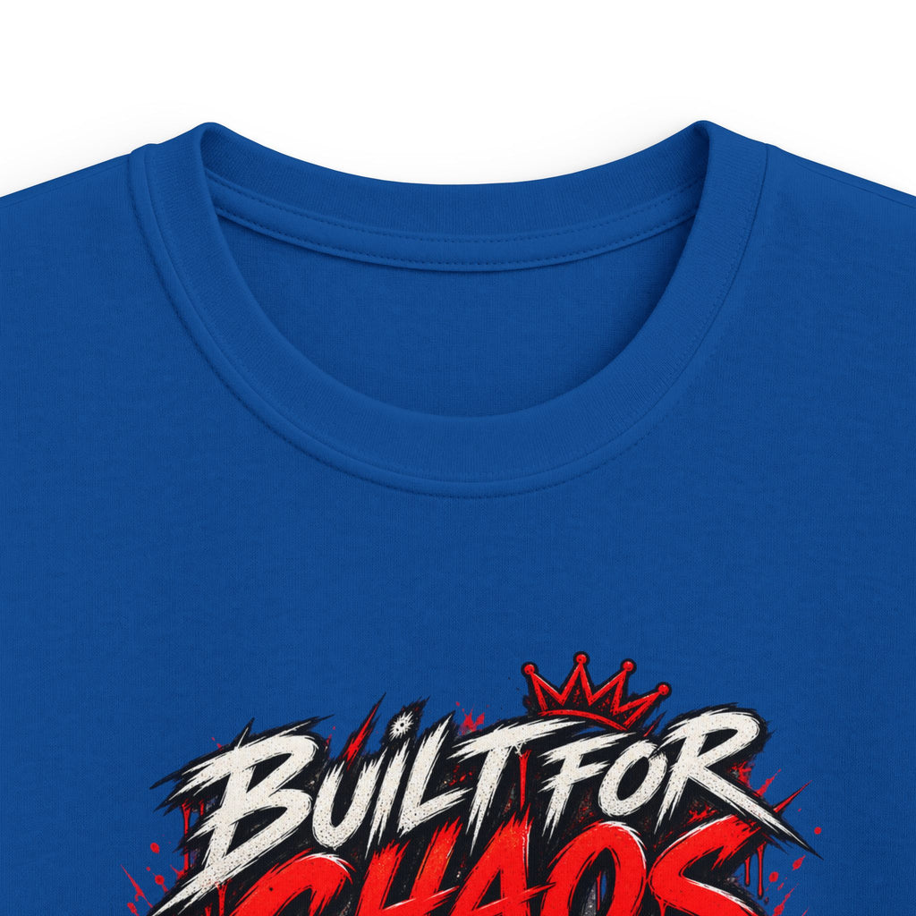 Kids Tee "Built for Chaos" Monster Truck Graphic (No Rules, Just Dirt)