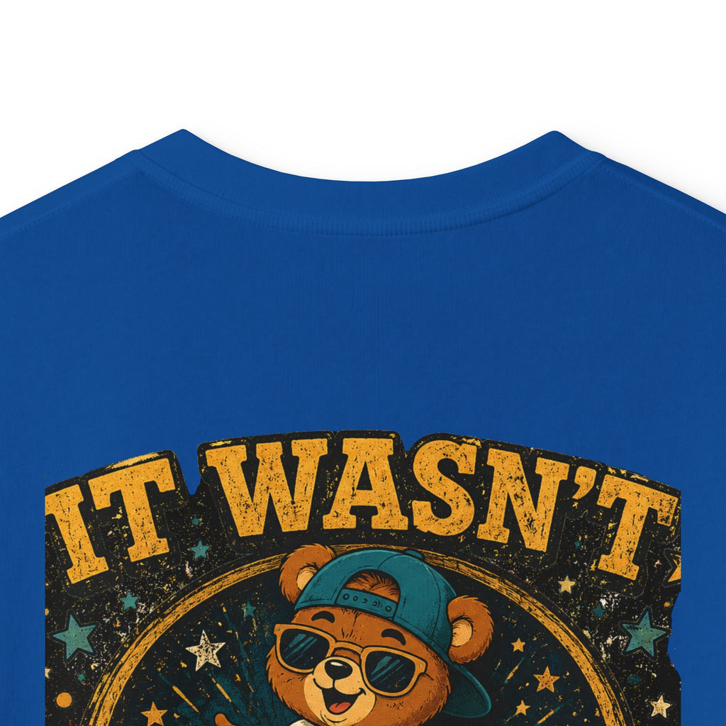 Kids Tee  'It Wasn't Me!' Dancing Bear Graphic Shirt | Funny Kids Gift